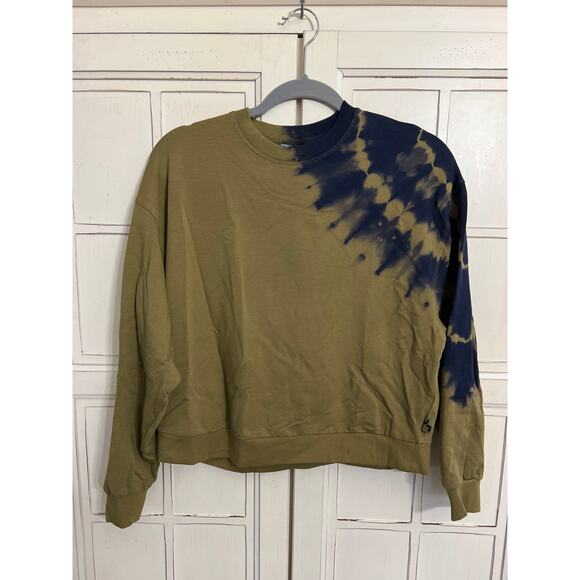 NWT JoyLab size XS tie dye sweatshirt top green & black - Picture 1 of 4